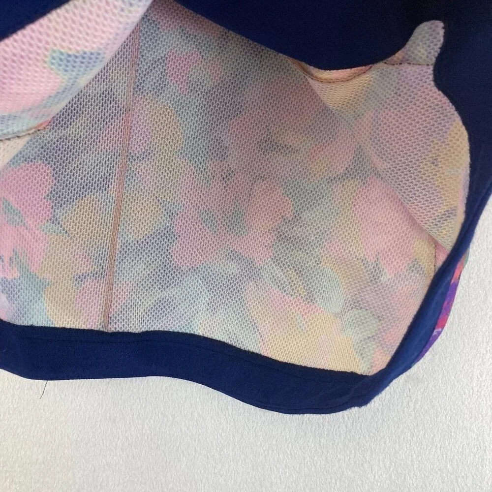 Pablo Collection Button‎ Up Floral Blazer Jacket 8P Petite 8 Colorful 1/2 Sleeve